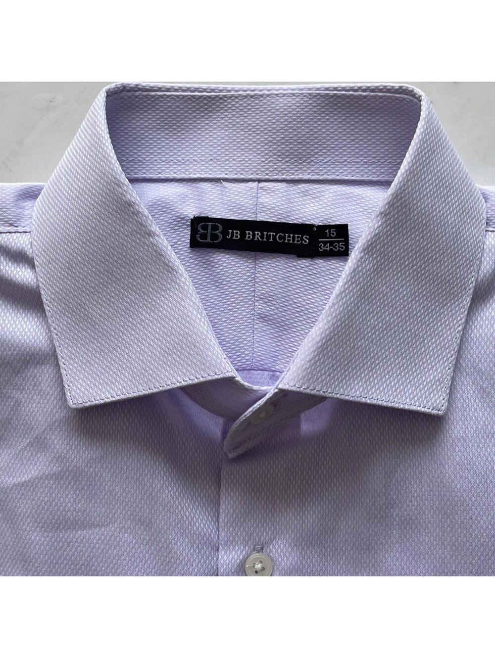 JB Britches Men's Dress Shirt Lavender Purple Size 15 34-35 (40)